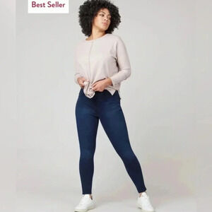 Spanx Jeanish denim ankle leggings in twilight rinse ❤️